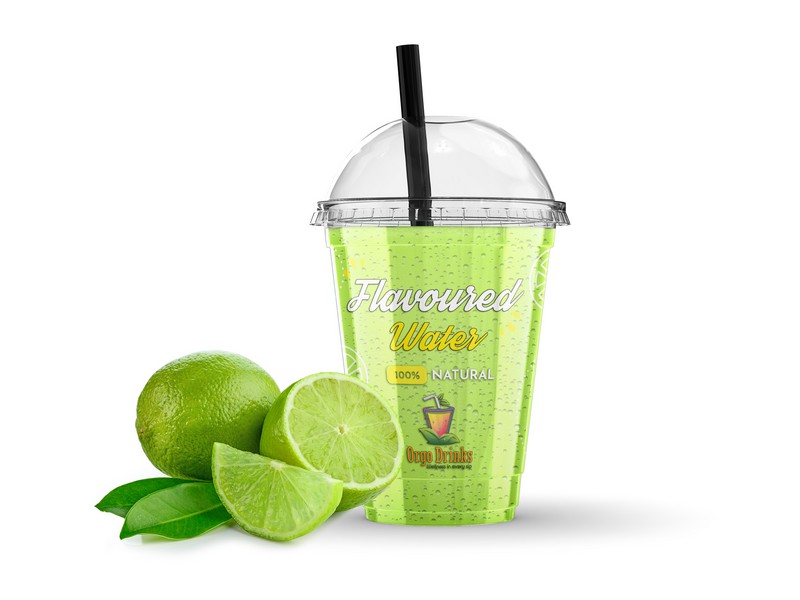 Lime infused water