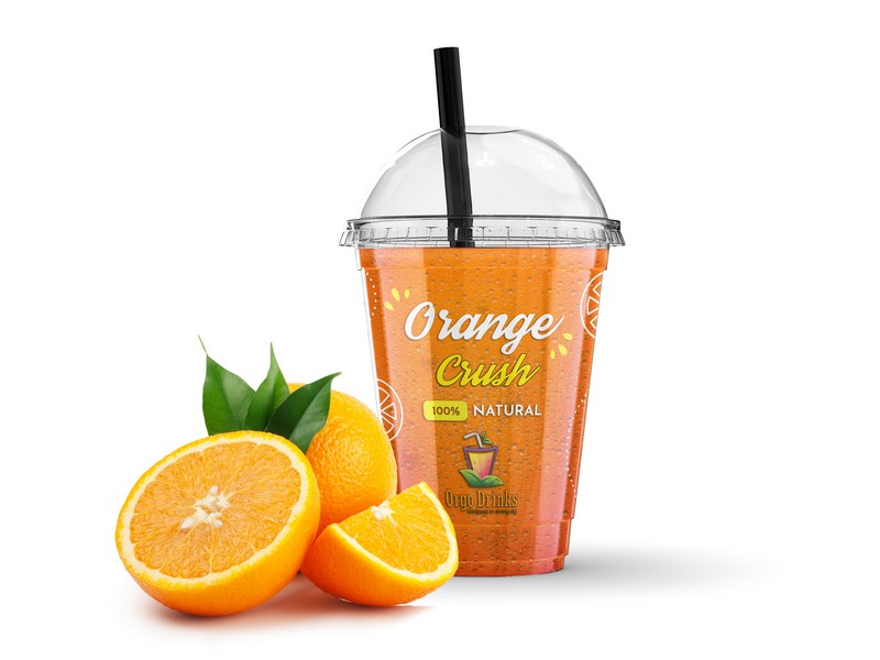 Orgo Orange Crush with fresh orange slices